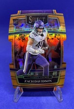 2021 Panini Select - Concourse Zach Davidson #95 Orange Prizm Die-Cut /249 (RC)
