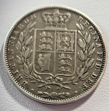 1845 Queen Victoria Silver  Half Crown, Young Head, 0.925 Silver, 181 Years Old