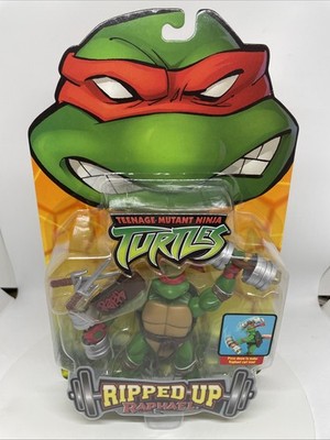 Teenage Mutant Ninja Turtles RAPHAEL Ripped UP 2004 Playmates Toys MOC Minty