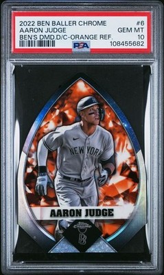 2022 Topps Chrome Ben Baller Edition Ben's Diamond Die-Cuts Aaron Judge PSA 10