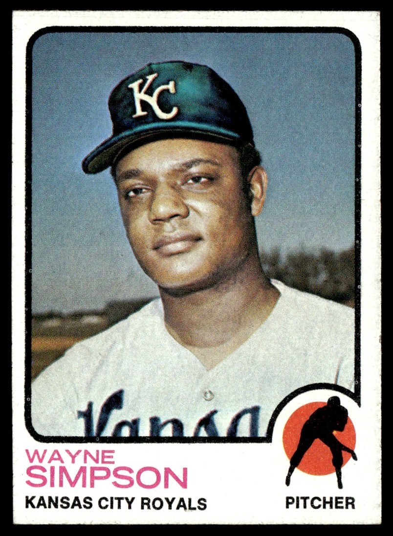 1973 Topps Card Baseball Wayne Simpson Kansas City Royals #428 NM