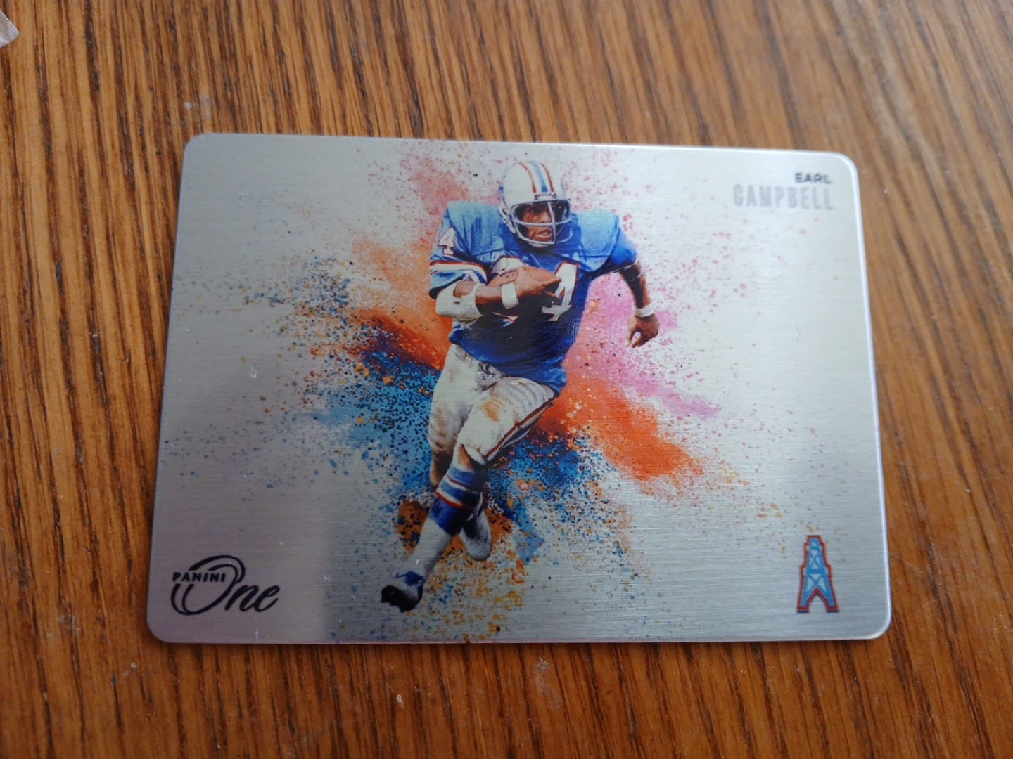 2024 Panini One Earl Campbell Color Blast Case Hit SSP Houston Oilers Metal MINT