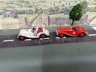 2 Vintage Dinky Toys MG Midgets No. 108. Racing Cars. Joblot Restoration.