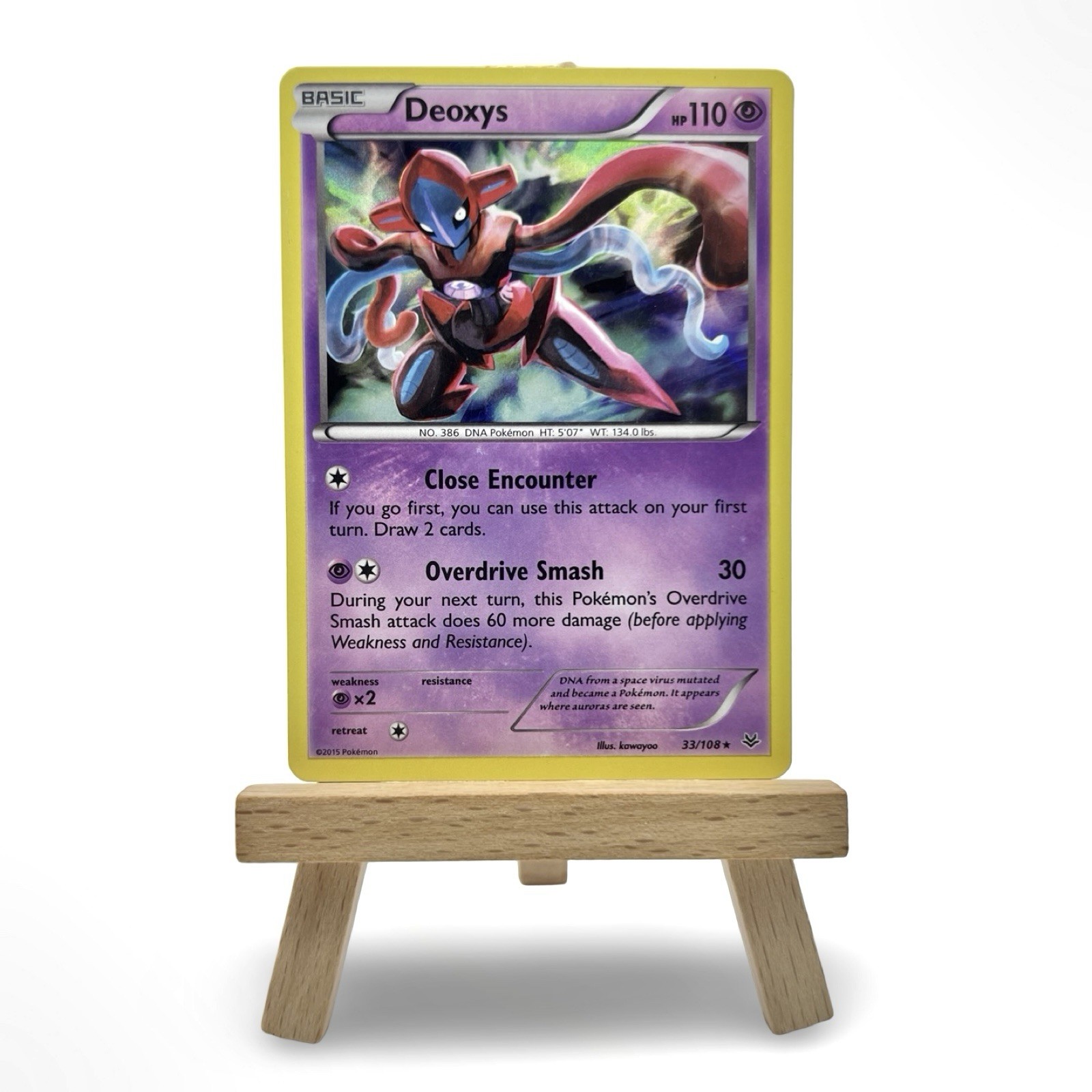 Pokemon Deoxys 33/108 Holo Rare XY Roaring Skies LP