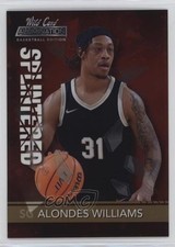 2021-22 Wild Card Alumination Splintered Red Alondes Williams #ASP-3 0b3