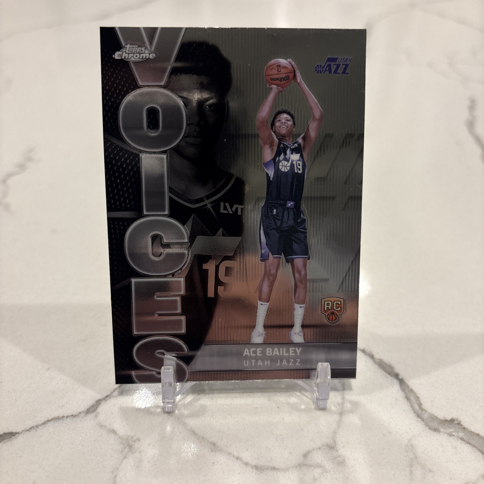 2025-26 Topps Chrome Ace Bailey Voices RC Insert