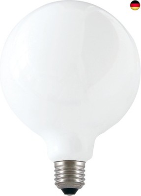 Velamp Opal-LED-Glühlampe, Globe G125, 18W / 2500lm, E27-Sockel, 6500K