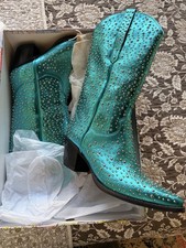  These are bootabulous! NIB Jeffrey Campbell Dagget Silver Studded Boots Size 11
