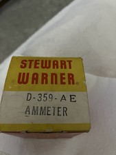 Nos 1962 Stewart Warner Twin Blue Ammeter Gauge D359ae Dated 1959 Nos 1962 Stewart Warner Twin Blue Ammeter Gauge D359ae Dated 1959