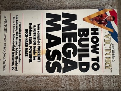 VHS TAPE How to Build Mega Mass, workout, Gym, Health, Nutrition 