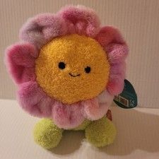 Bum Bumz Jess 8" Retro Pink Flower W/Tag Plush Stuffed Animal 2023