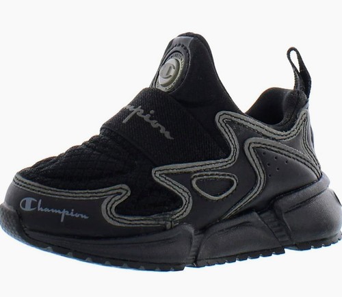 Champion Flex Future Slip On 2020 talla 2 negro/plateado nuevo con caja original - Imagen 2 de 7