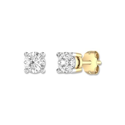Ohrstecker 0,50 kt Rundschliff VS/G Rundschliff Lab Grown Diamant 14 Karat Gelbgold