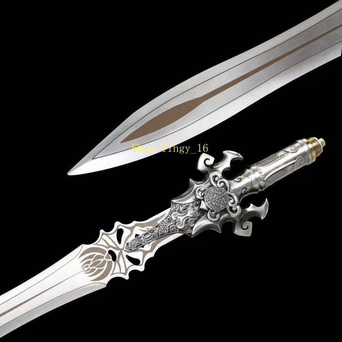 145CM KungFu Long Sword High Manganese Steel Sharp Chinese WUSHU Spear Jian