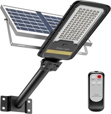 Solar Street Lights Outdoor, 15000lm IP67 Waterproof Flood Light with Remote ...