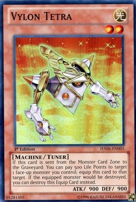 Vylon Tetra - HA06-EN005 - Super Rare - 1st Edition - Heavily Played