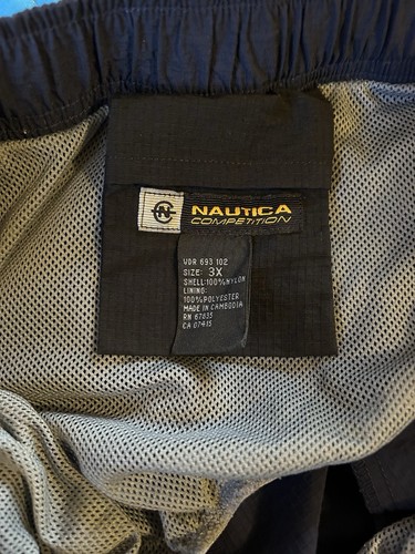 NAUTICA Competition Swim Trunks Men's Size 3XL With Pockets Dark Blue - Imagen 4 de 7