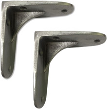 Staffe per Mensole Industriali in Ghisa, 10,2 Cm, Staffe per Mensole in Legno, S