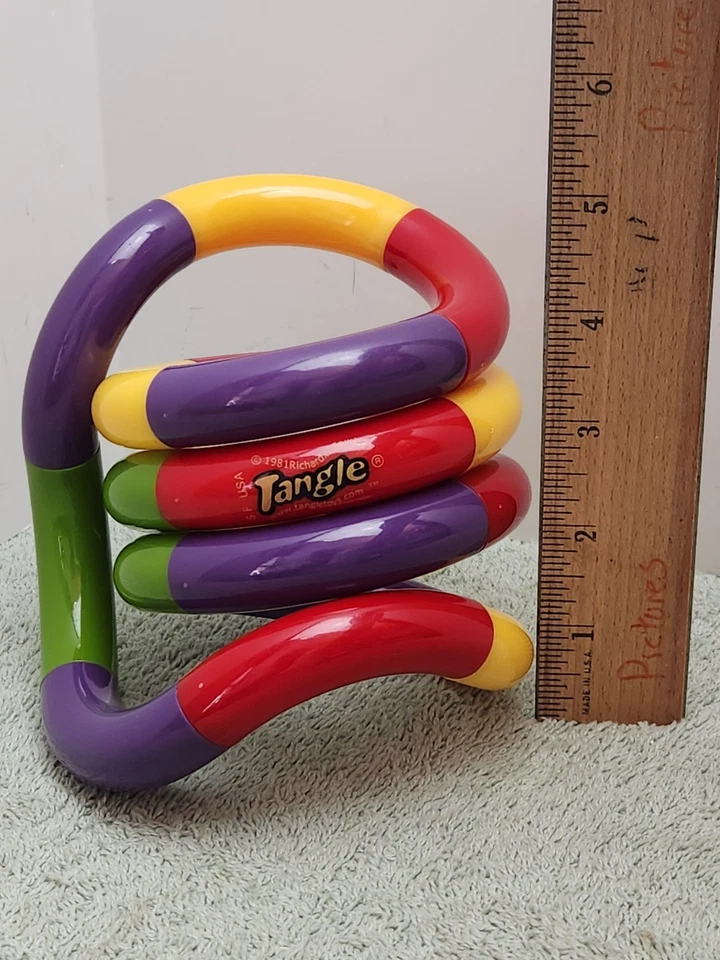 Vintage 1981 Richard X Zawitz Tangle Toy Fun Party Art Fidget Toy Vibrant! - Image 2 of 4