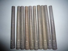 10 anciennes bobines 1954 BC Bruxelles pour fil filature usine industrielle déco