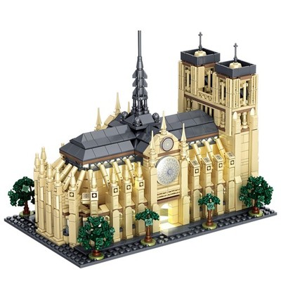 Micro Building Blocks Notre Dame - Architectural Model Cathedral Mini Block B...