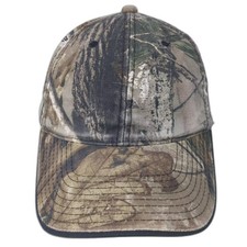 Signatures Baseball Cap Brown Green Realtree Camo Snapback Hat OS Adjustable
