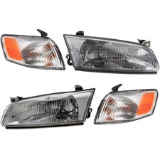Halogen Headlight Kit For 1997-1999 Toyota Camry Driver And Passenger Side