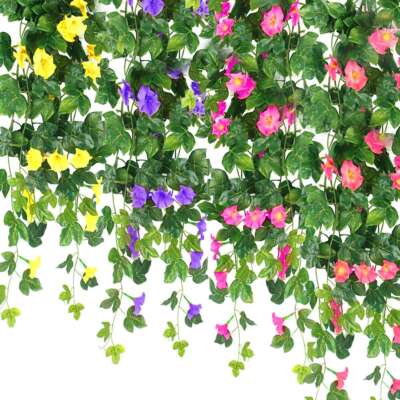 Artificial Fake Hanging Flower Vine Plant Home Garden Decor Indoor Outdoor US