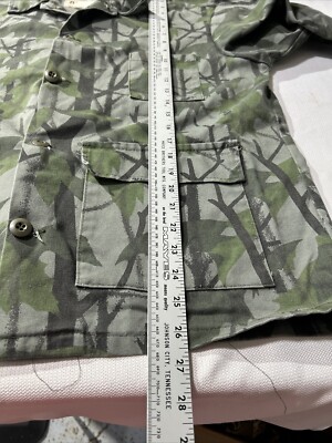 Vintage Ranger Mirage Camo Button Jacket Mens Large USA Made