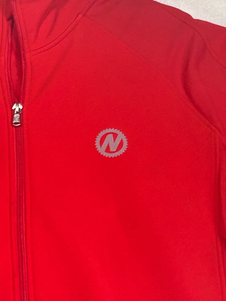 Chaqueta de Ciclismo NASHBAR Para Hombres (XXL) Cremallera Completa Bomberos Rojo 3 Bolsas Softshell Foto 2 de 4