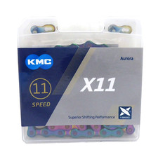 KMC X11 Chain - 11-Speed, 118 Links, Aurora