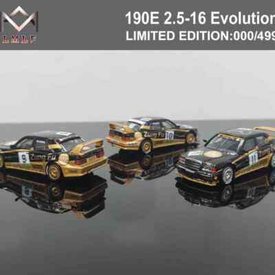 1:64 LMLF EVO2 DTM 190E 2.5-16 Racing Version Diecast Toys Car Models Gift
