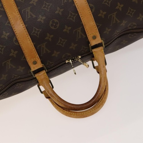 LOUIS VUITTON Monogram Keepall 50 Boston Bag M41426 LV Auth 124136 - Imagen 7 de 21