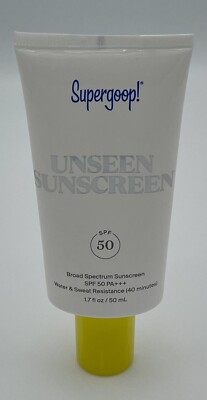 Supergoop! Unseen Sunscreen SPF 50 (SPF) 1.7 Oz Exp-09/2026 Sealed  ( NB) NEW