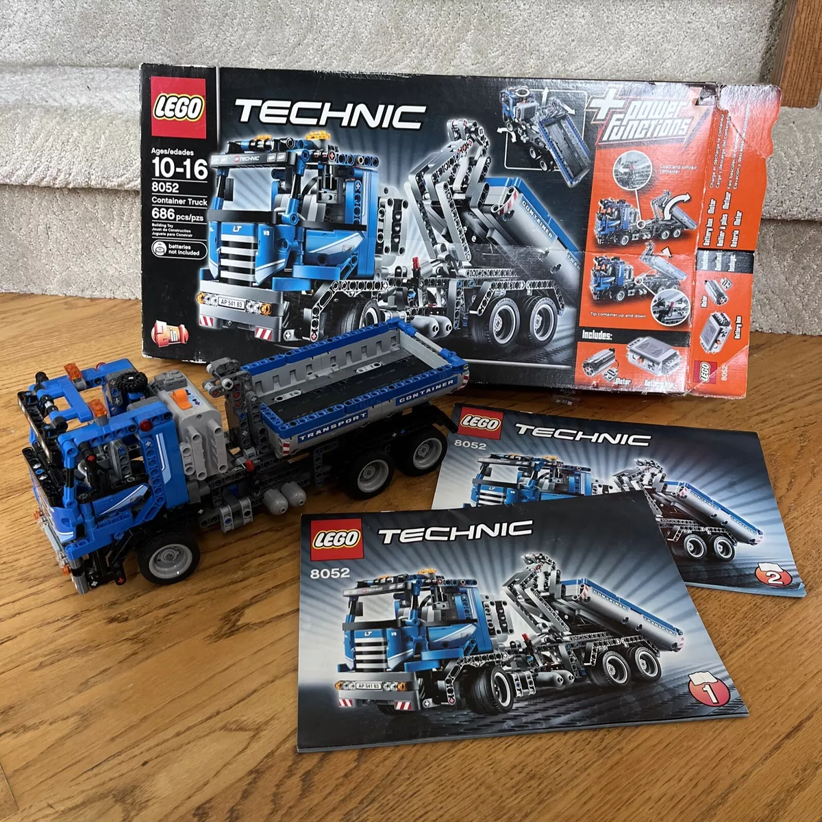 NEW 8052 Lego TECHNIC Container Truck Tipper Trailer POWER Building RETIRED  A 673419129329