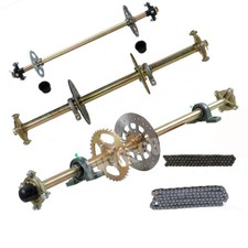 29'' 32'' 44'' inch Go Kart Rear Live Axle Kit Drift Trike e-ATV Quad Lawn Mower
