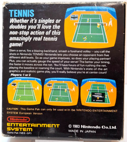 NES - Tennis - Nintendo NES Game With Box - PAL - Beekeepers - European Version