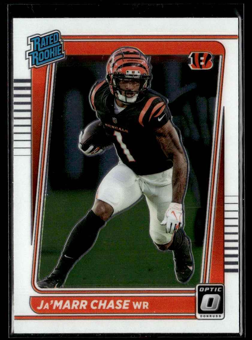 2021 Donruss Optic Rated Rookies Ja'Marr Chase Rookie Cincinnati Bengals #207