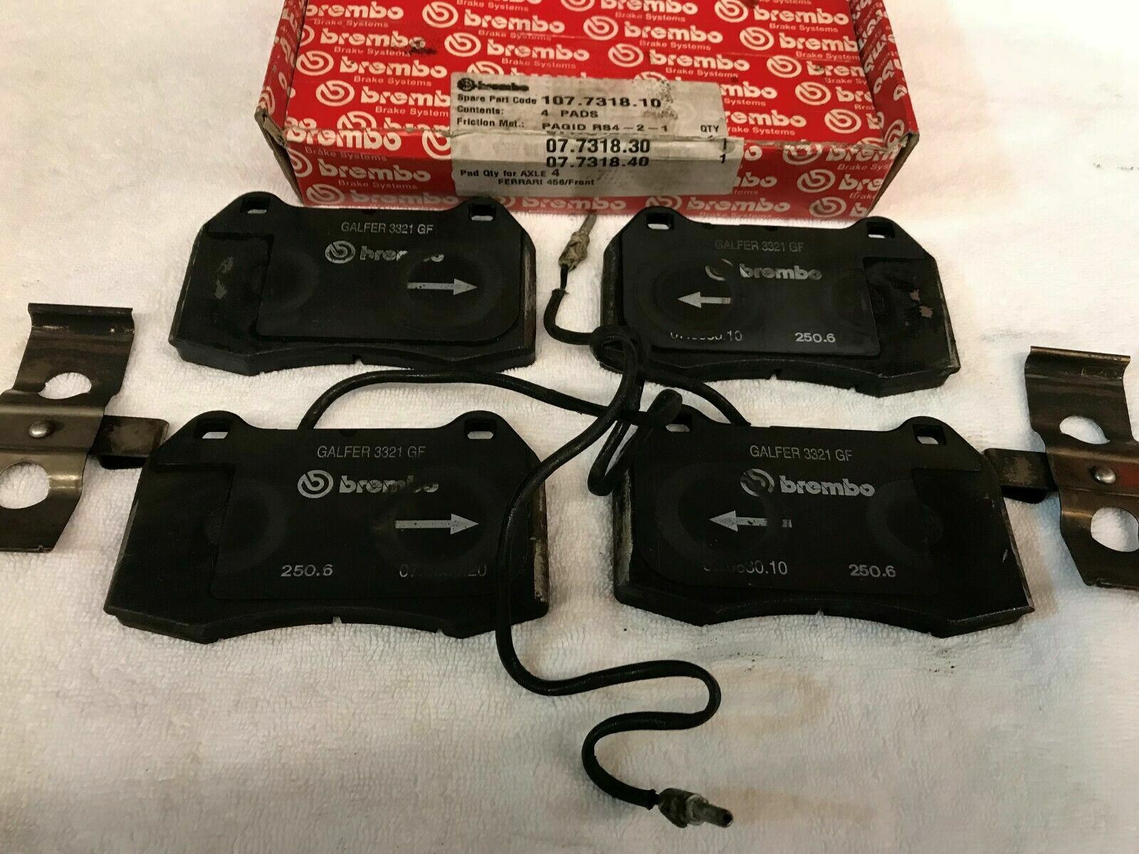 FERRARI 456 512 TR M 550 FRONT BRAKE PAD SET BRAKE CALIPER BREMBO OEM 70000924