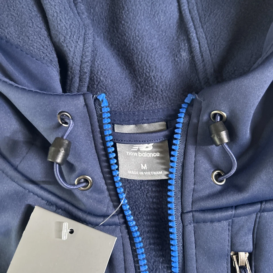 Chaqueta polar New Balance resistente al viento y al agua para hombre - azul - mediana - nueva con etiquetas Foto 3 de 4