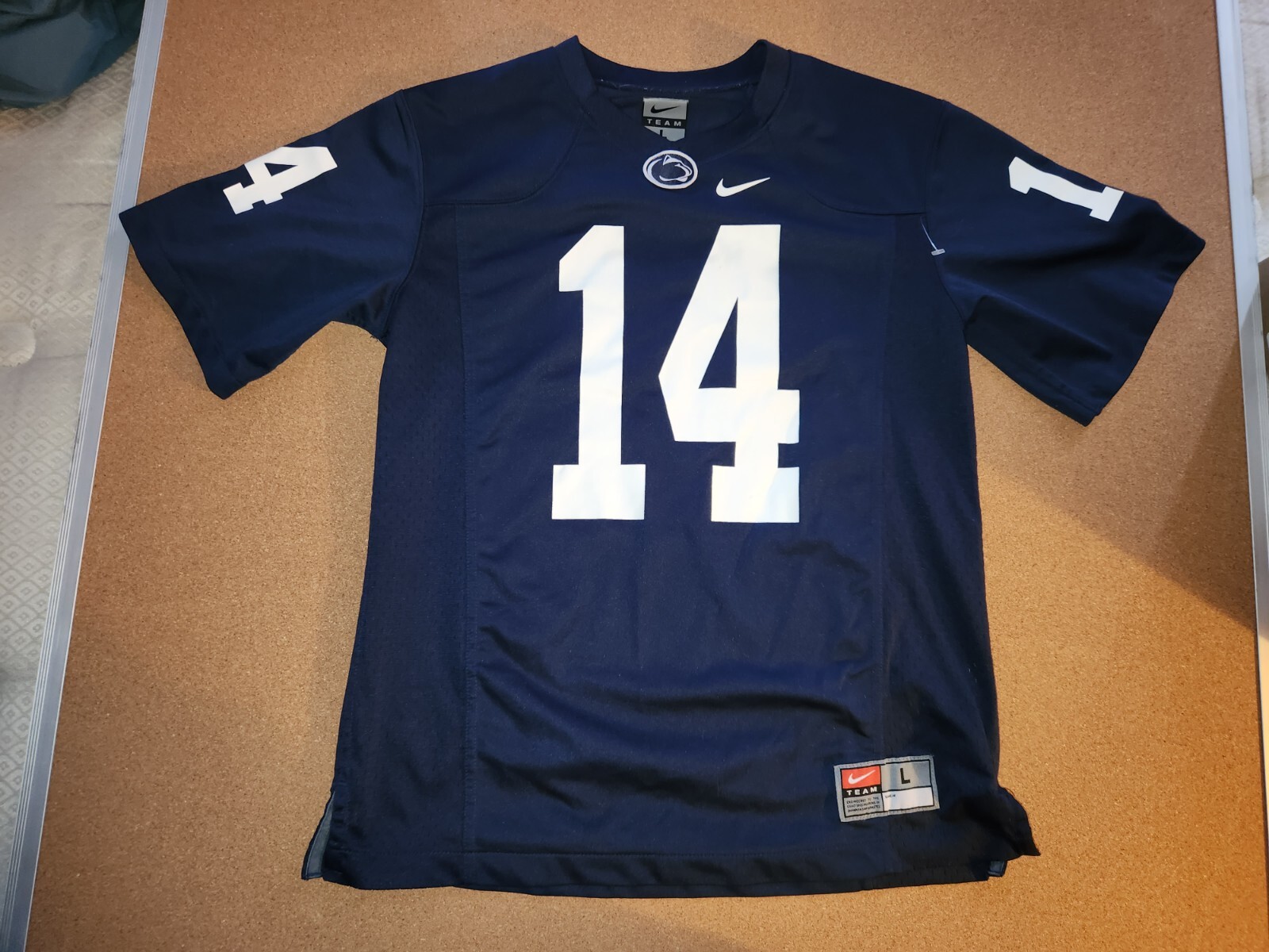 PENN STATE NITTANY LIONS #14 REPLICA NIKE FOOTBALL JERSEY YOUTH LARGE