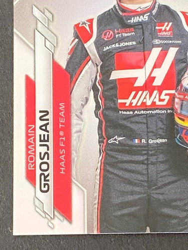 ROMAIN GROSJEAN 2020 TOPPS CHROME F1 REFRACTOR #17 - Picture 5 of 10