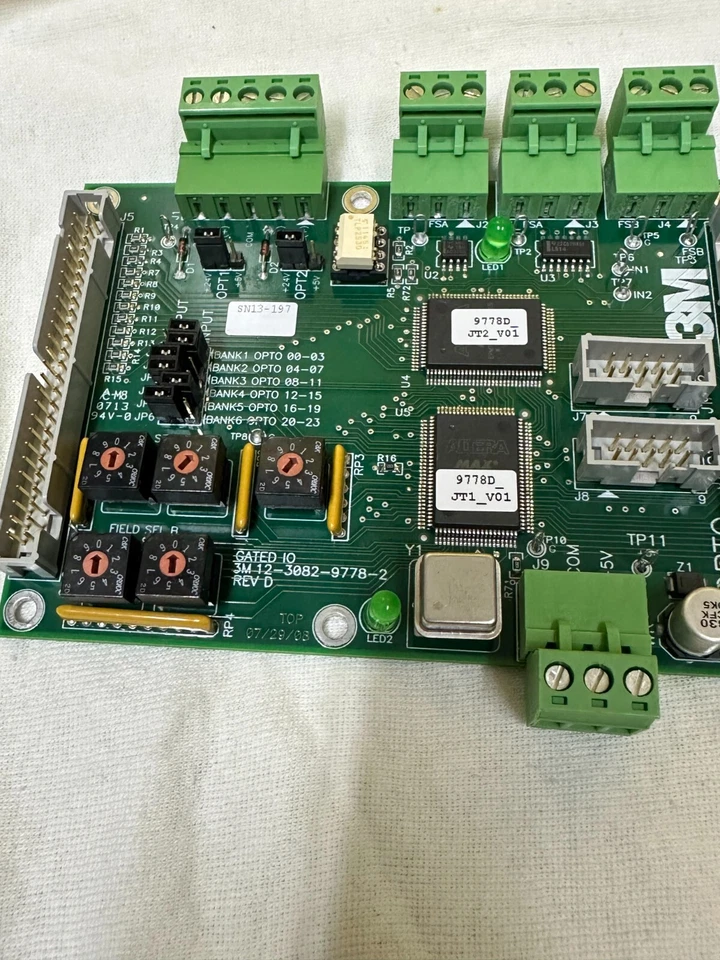 3M 12-3082-9778-2 Rev D Opto Gated IO Expansion Card 97882 JTAG1 v02a New - Image 2 of 4