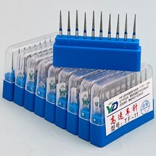 10-500 Dental Diamond Burs TF-11 Medium FG 1.6MM for Dental High Speed Handpiece
