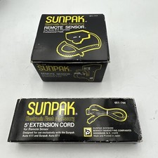 SUNPAK REMOTE SENSOR 651-717 FOR AUTO 611 THYRISTOR FLASH  5' EXTENSION CORD