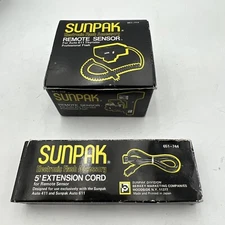 SUNPAK REMOTE SENSOR 651-717 FOR AUTO 611 THYRISTOR FLASH & 5' EXTENSION CORD
