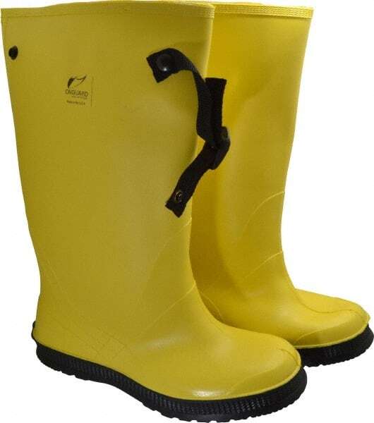 Dunlop Yellow Rain & Cold Resistant PVC Overboots: Men display picture 3