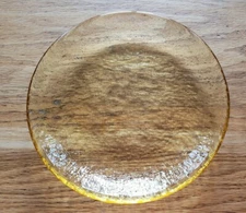 CITRUS Yellow 8 " Plate Fire and Light Recycled Glass - Original Owner 