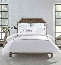 Sferra Grande Hotel 4-piece cotton sheet set from Italy / multiple color stitch