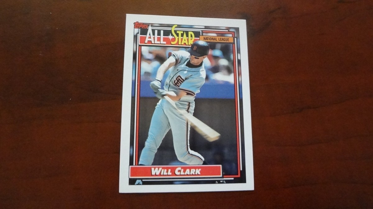 90s ハワイメイド レア RAINBOW S.CLARK 9’0 スタビ 1992 TOPPS # 386 1991 ALL STAR WILL CLARK BASEBALL CARD | eBay